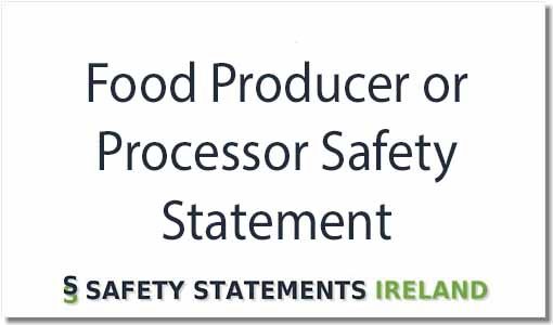 Food Producer Safety Statement
