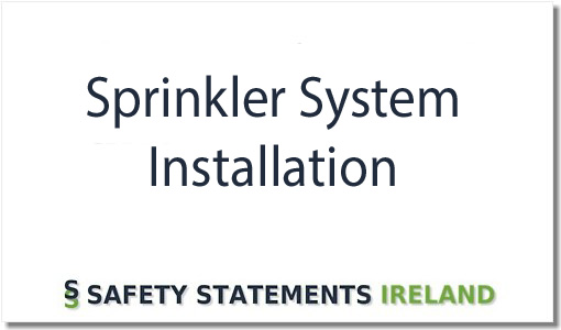 Sprinkler Installation Safety Statement Template